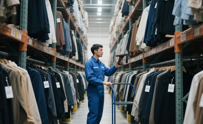 Application of RFID handheld Reader and tags in clothing e-commerce warehousing